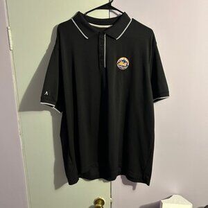 Antigua Black Polo Shirt with Subtle Trim and Logo